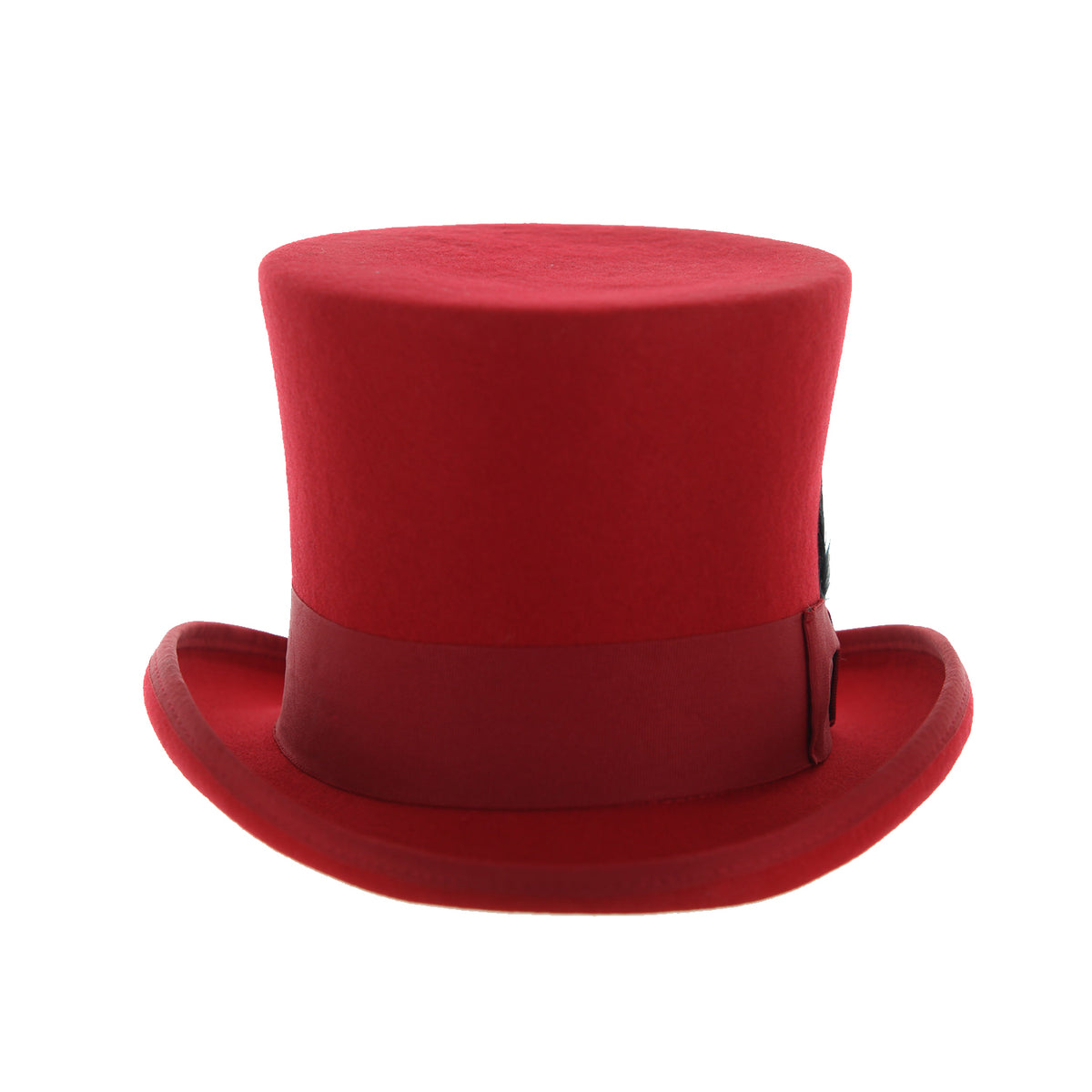 Red Wool Felt Top Hat for Men | Ferrecci