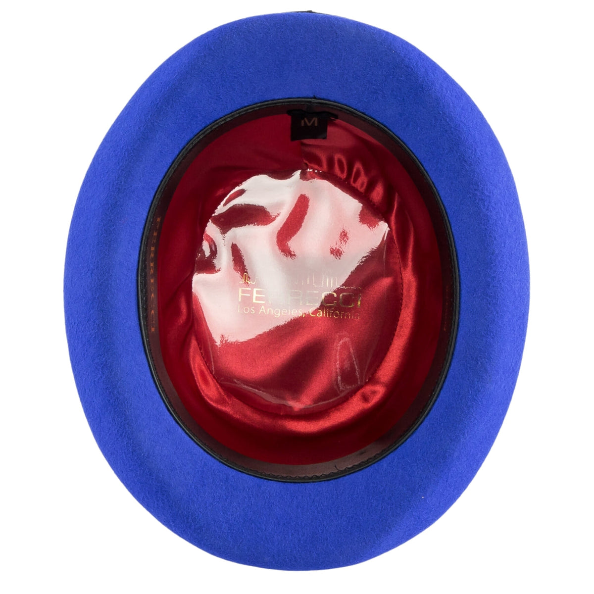 Premium Wool Blue And Black Derby Bowler Hat