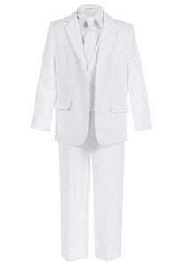 Ferrecci Boys JAX JR 5pc Suit Set White