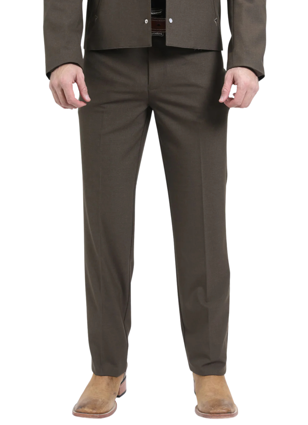 Men's Brown Western Suit Set