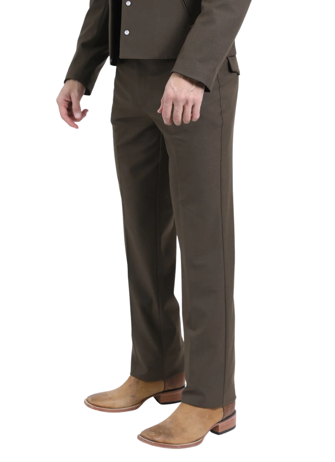 Men's Brown Western Suit Set