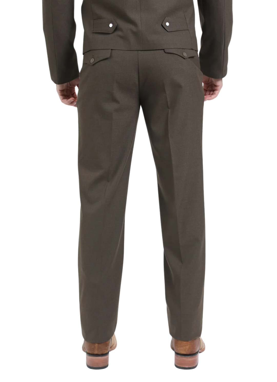 Men's Brown Western Suit Set