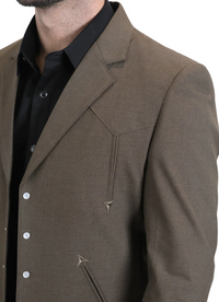 Men's Brown Western Suit Set