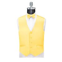 Ferrecci Mens Solid Wedding Prom Grad Choir Band 4pc Vest Set