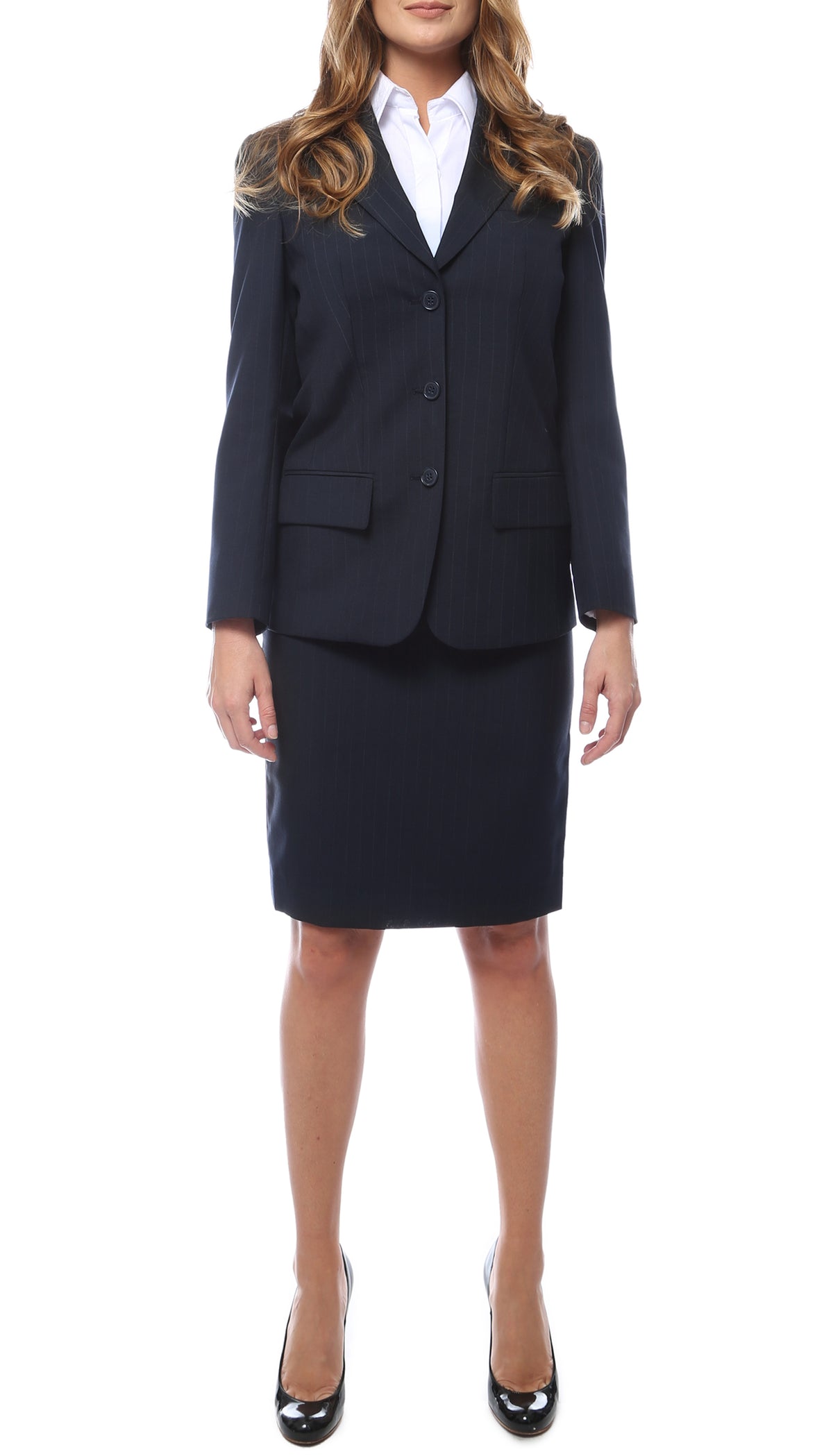 HALLMARK Aviator Women's 2-pc Poly Wool Suit Skirt