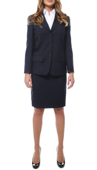 HALLMARK Aviator Women's 2-pc Poly Wool Suit Skirt