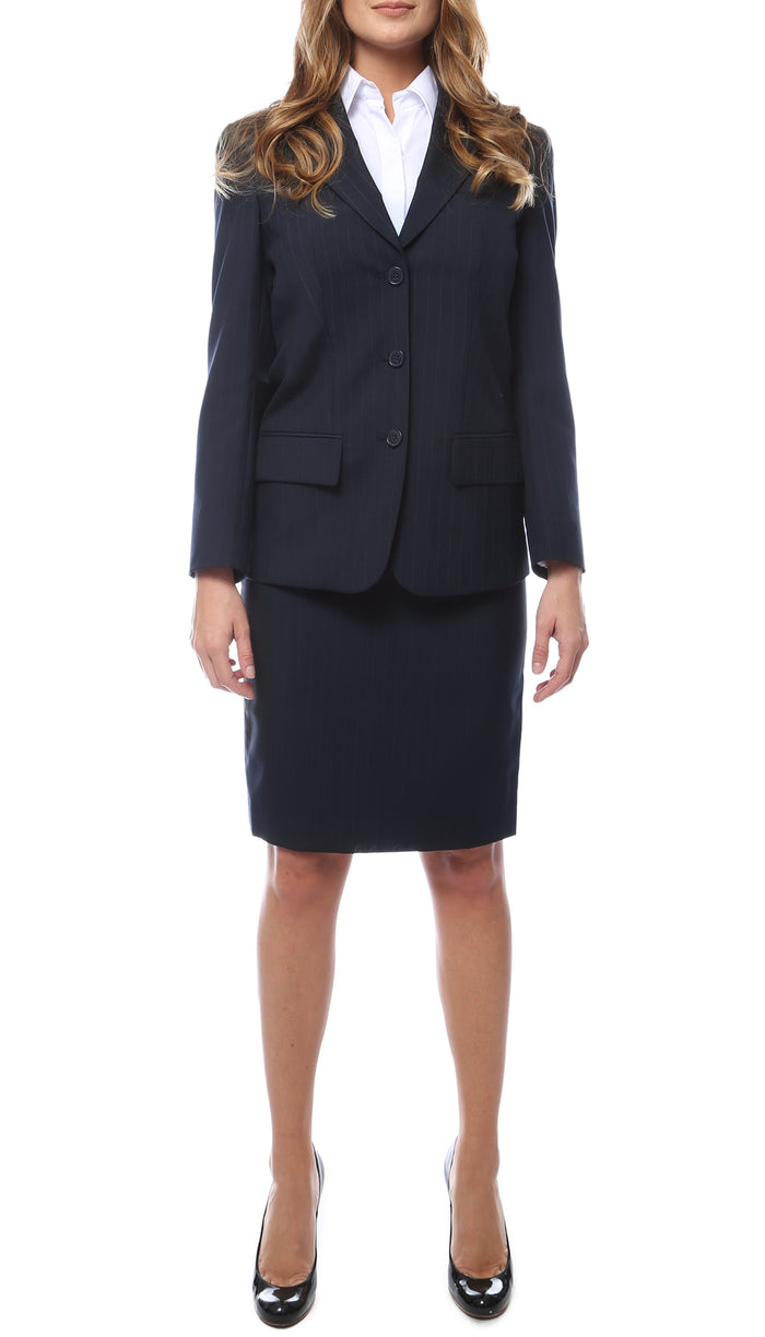 HALLMARK Aviator Women's 2-pc Poly Wool Suit Skirt