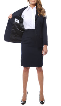 HALLMARK Aviator Women's 2-pc Poly Wool Suit Skirt