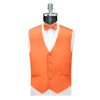 Ferrecci Mens Solid Wedding Prom Grad Choir Band 4pc Vest Set