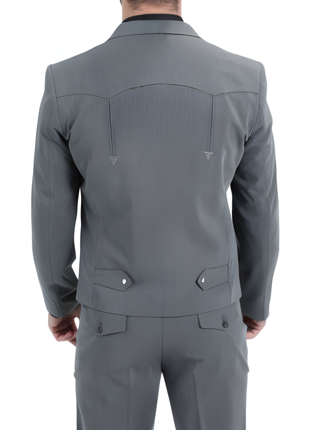 Men's Charcoal Western Suit Set
