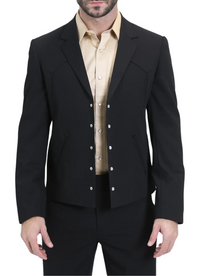 Men's Black Western Suit Set