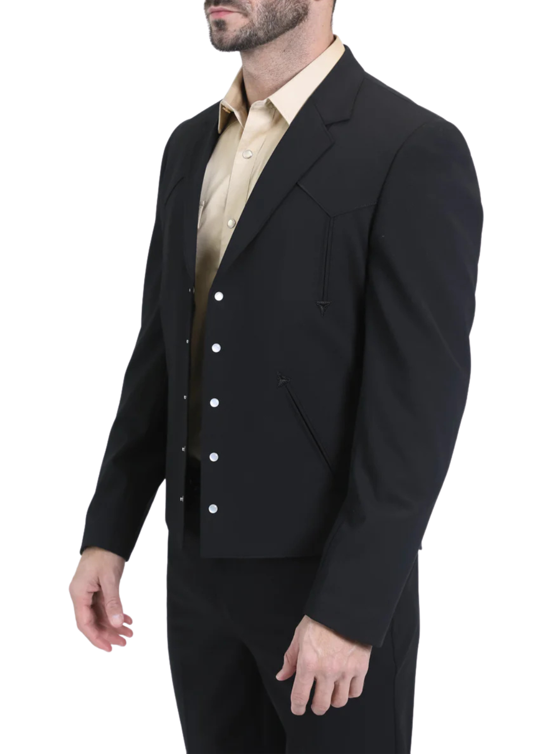 Men's Black Western Suit Set