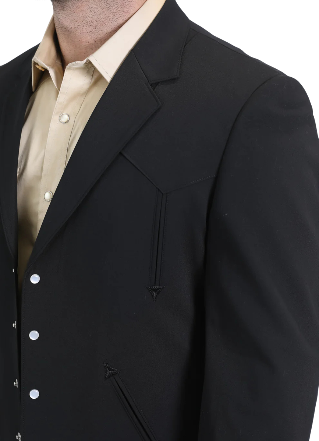 Men's Black Western Suit Set