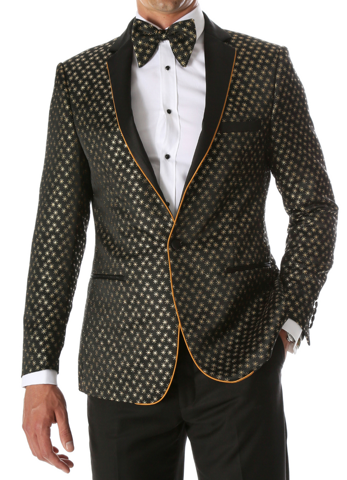 Men's Pronto Gold Star Modern Fit Tuxedo Blazer