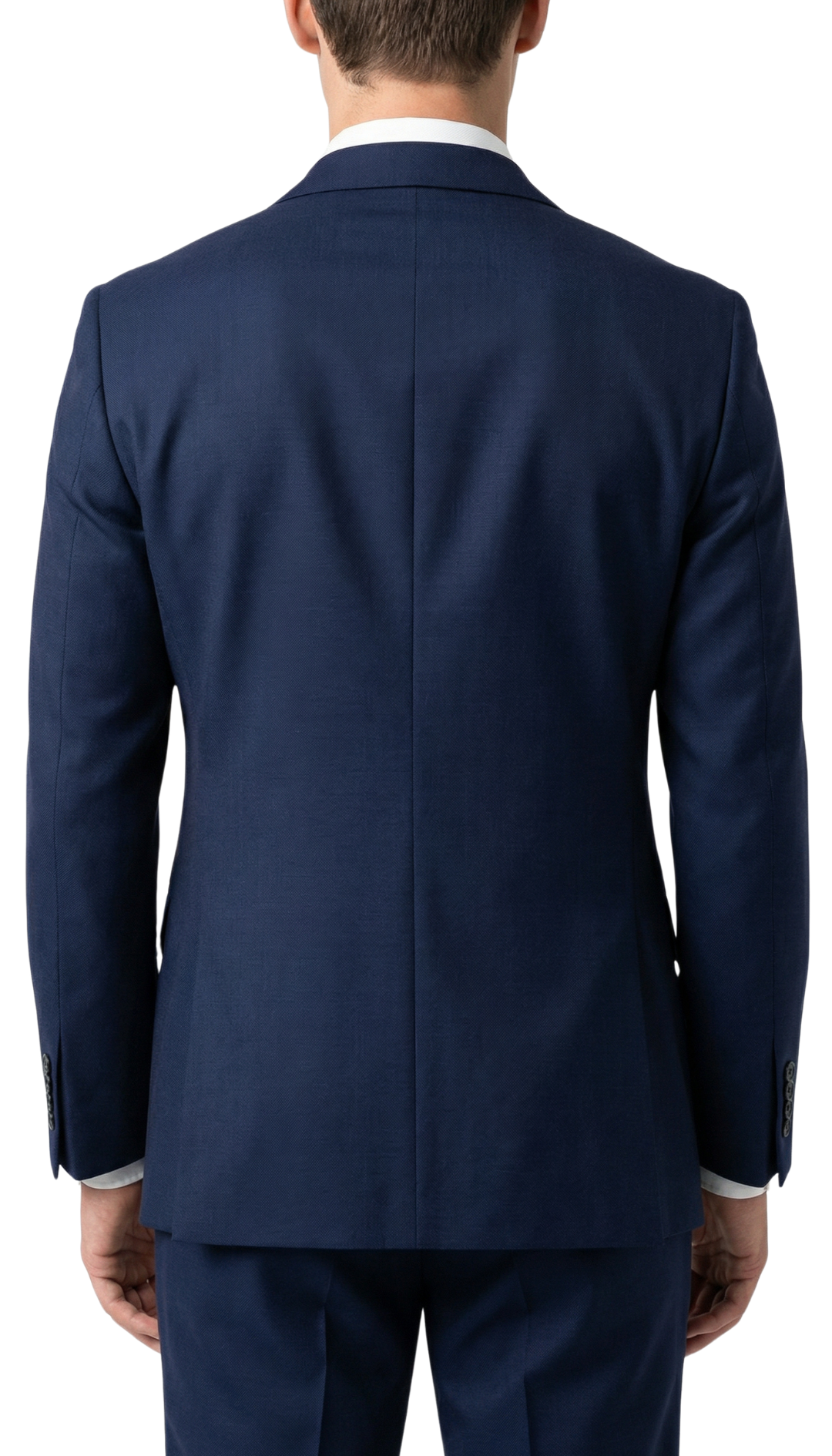 JAX Men's Navy Blue 3-Piece Slim Fit Suit – 2-Button Notch Lapel