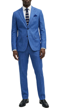 Ferrecci Harwin Mens Hunter Green Textured Tweed Suit.