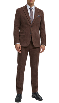 The Cordell 2pc Cotton Corduroy Notch Lapel Suit