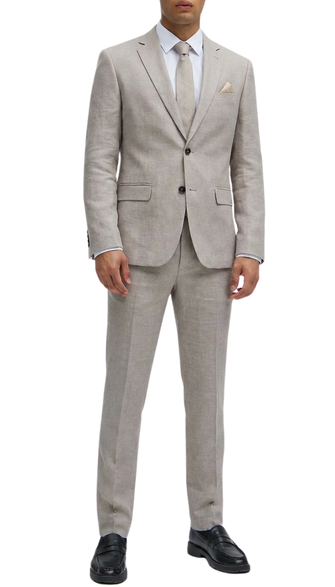 Ferrecci Nelson Men's Grey 2 Button Slim Fit Notch Lapel Suit