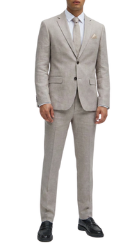Ferrecci Nelson Men's Grey 2 Button Slim Fit Notch Lapel Suit