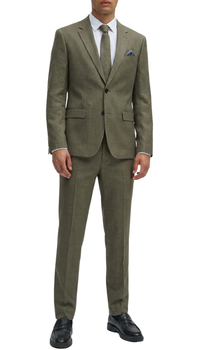 Ferrecci Nelson Men's Grey 2 Button Slim Fit Notch Lapel Suit
