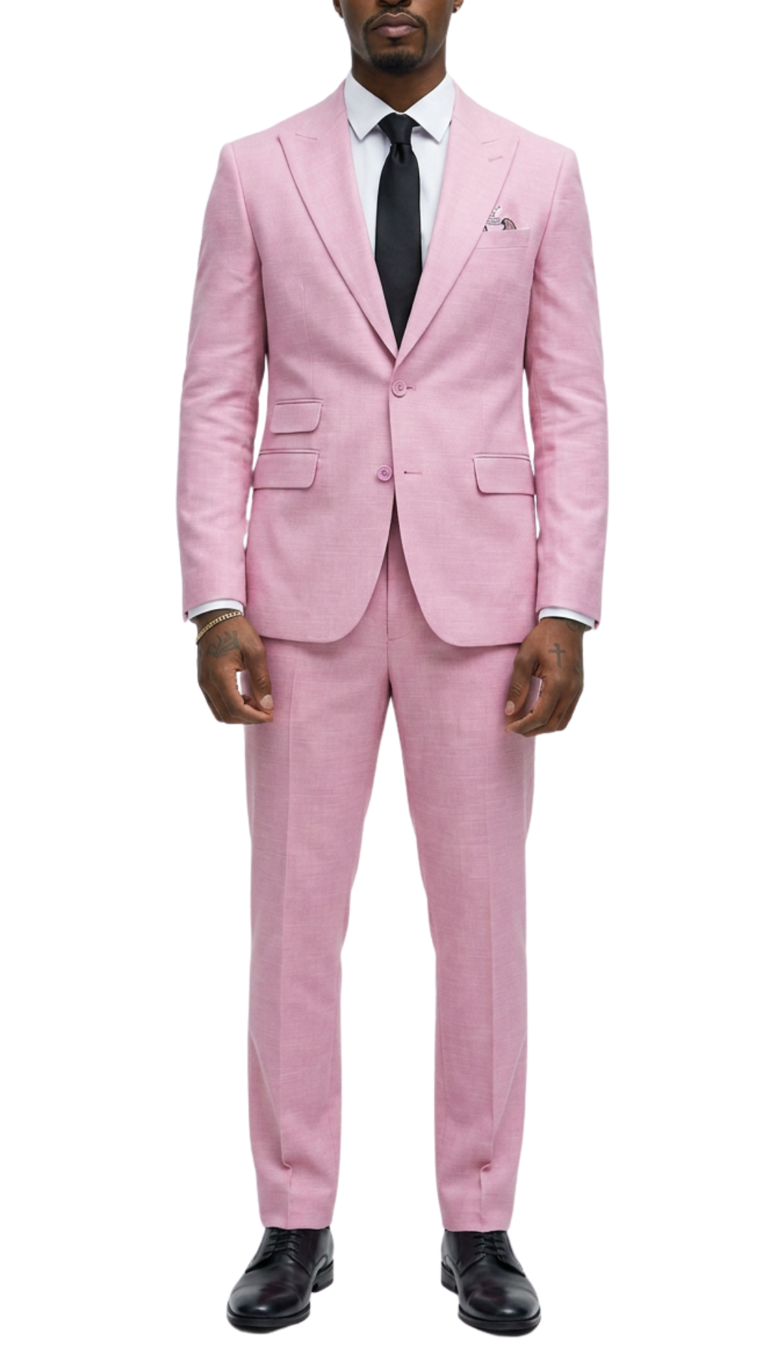 Rockford Peak Lapel Double Breasted Suit - Slim Fit