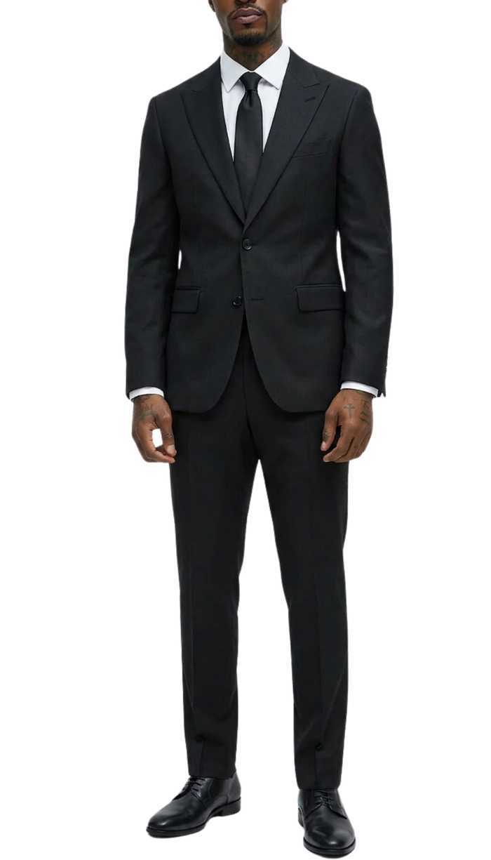 Rockford Peak Lapel Double Breasted Suit - Slim Fit