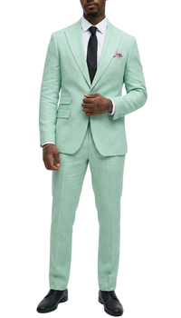 Rockford Peak Lapel Double Breasted Suit - Slim Fit