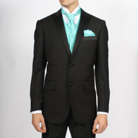 Ferrecci Mens PV300 - Aqua with White Back Adjustable Diamond Vest Set