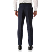 Ben Blue Wool Blend Modern Fit Traveler Pants | Mens Pant | Blue Dress Pants - Ferrecci USA 