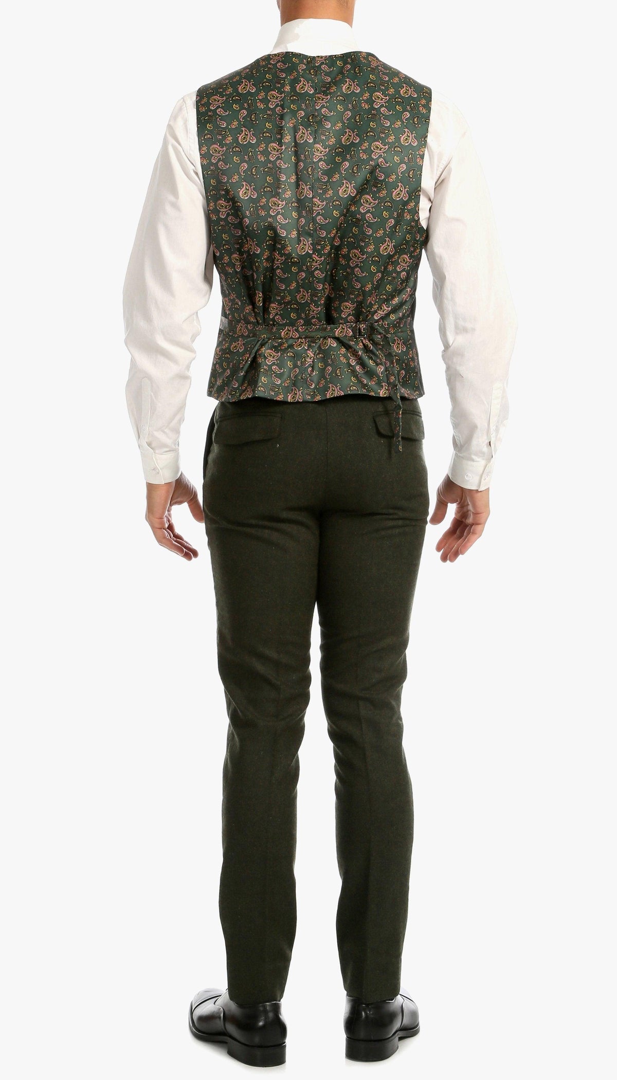 Bradford Hunter Green Slim Fit 3 Piece Tweed Suit - Ferrecci USA 