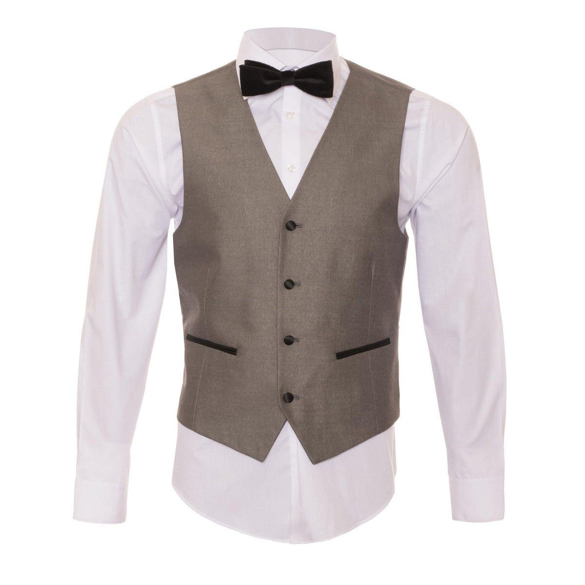 Celio Grey & Black Slim Fit 3 Piece Tuxedo - Ferrecci USA 