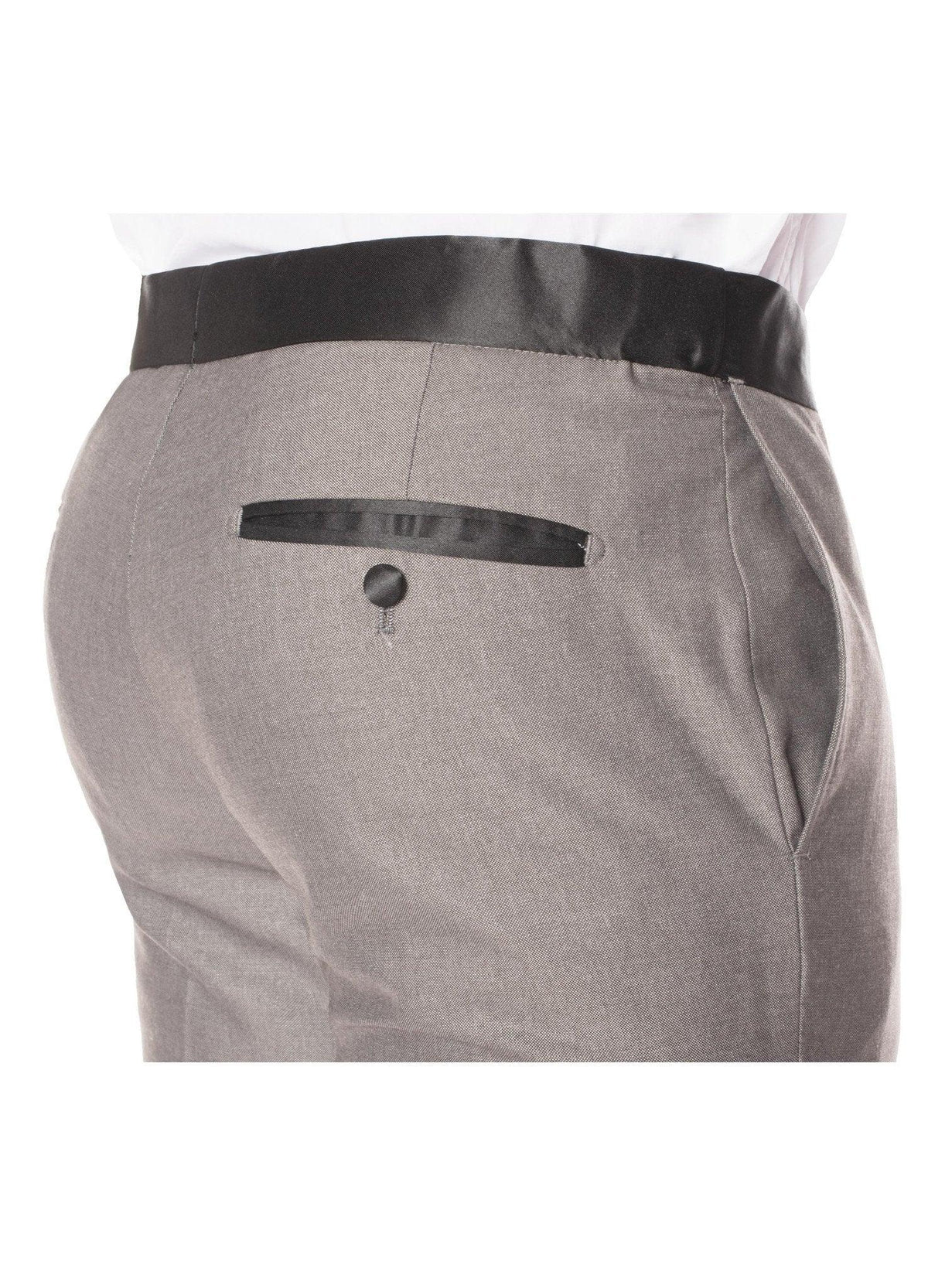 Celio Grey & Black Slim Fit 3 Piece Tuxedo - Ferrecci USA 