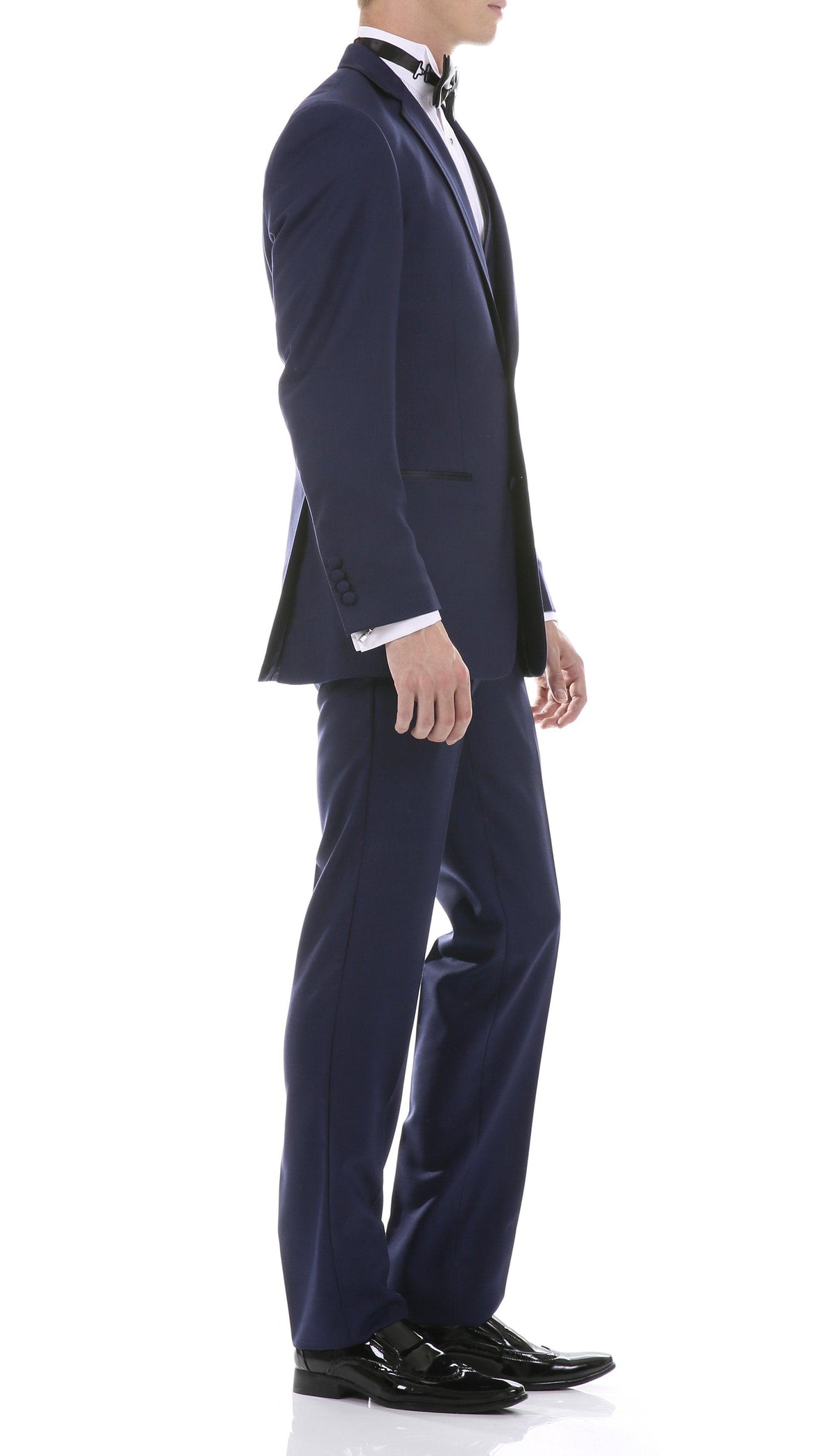 Celio Navy Slim Fit 3 Piece Tuxedo - Ferrecci USA 