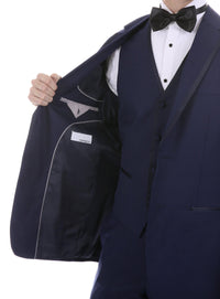 Celio Navy Slim Fit 3 Piece Tuxedo - Ferrecci USA 