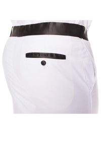 Celio White & Black 3 piece Slim Fit Tuxedo - Ferrecci USA 