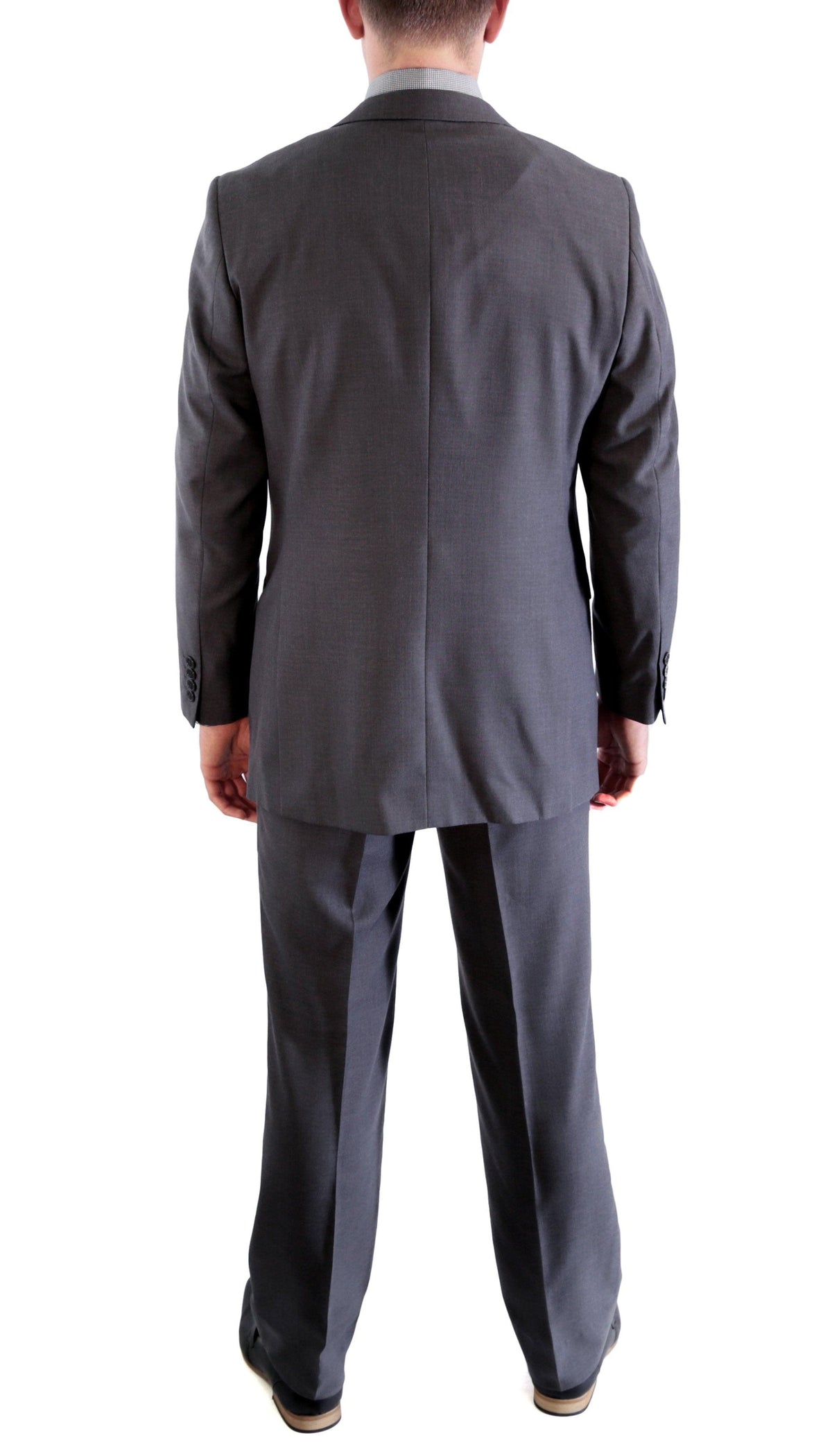 Charcoal Regular Fit Suit 2 Piece Ford - Ferrecci USA 