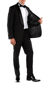 Falls Black Slim Fit 2 Piece Tuxedo - Ferrecci USA 