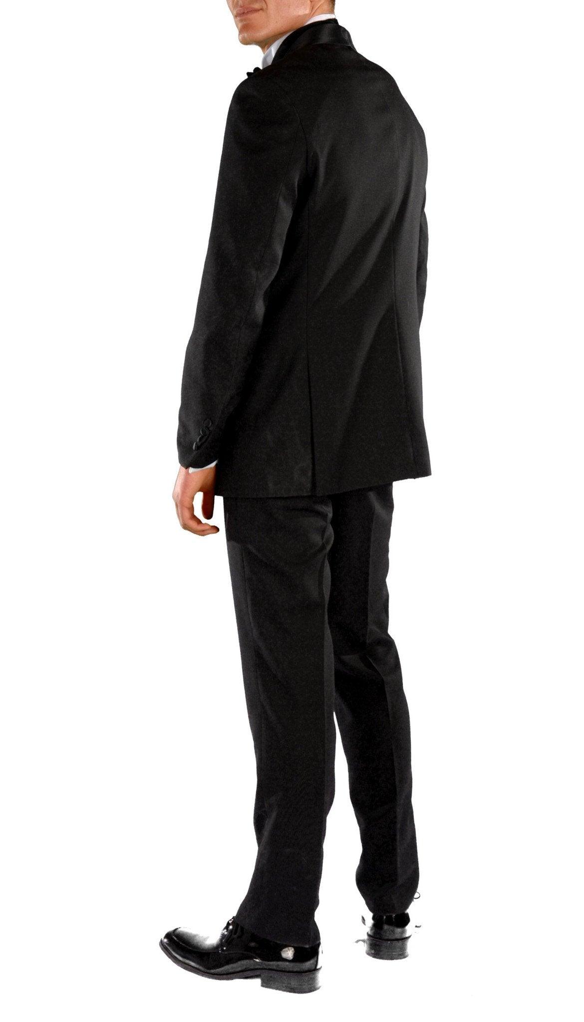 Falls Black Slim Fit 2 Piece Tuxedo - Ferrecci USA 