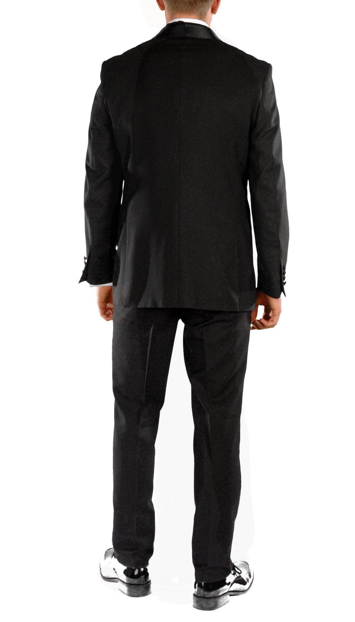 Falls Black Slim Fit 2 Piece Tuxedo - Ferrecci USA 