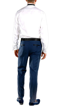 Falls Indigo Slim Fit 2 Piece Tuxedo - Ferrecci USA 