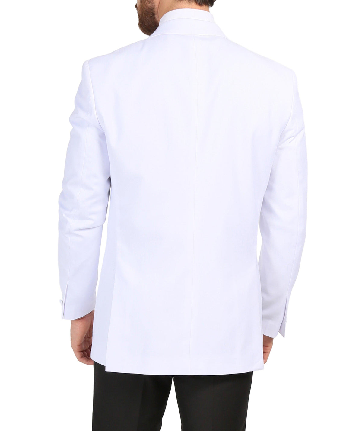 Ferrecci Men's Aura White Slim Fit Peak Lapel Tuxedo Dinner Jacket - Ferrecci USA 