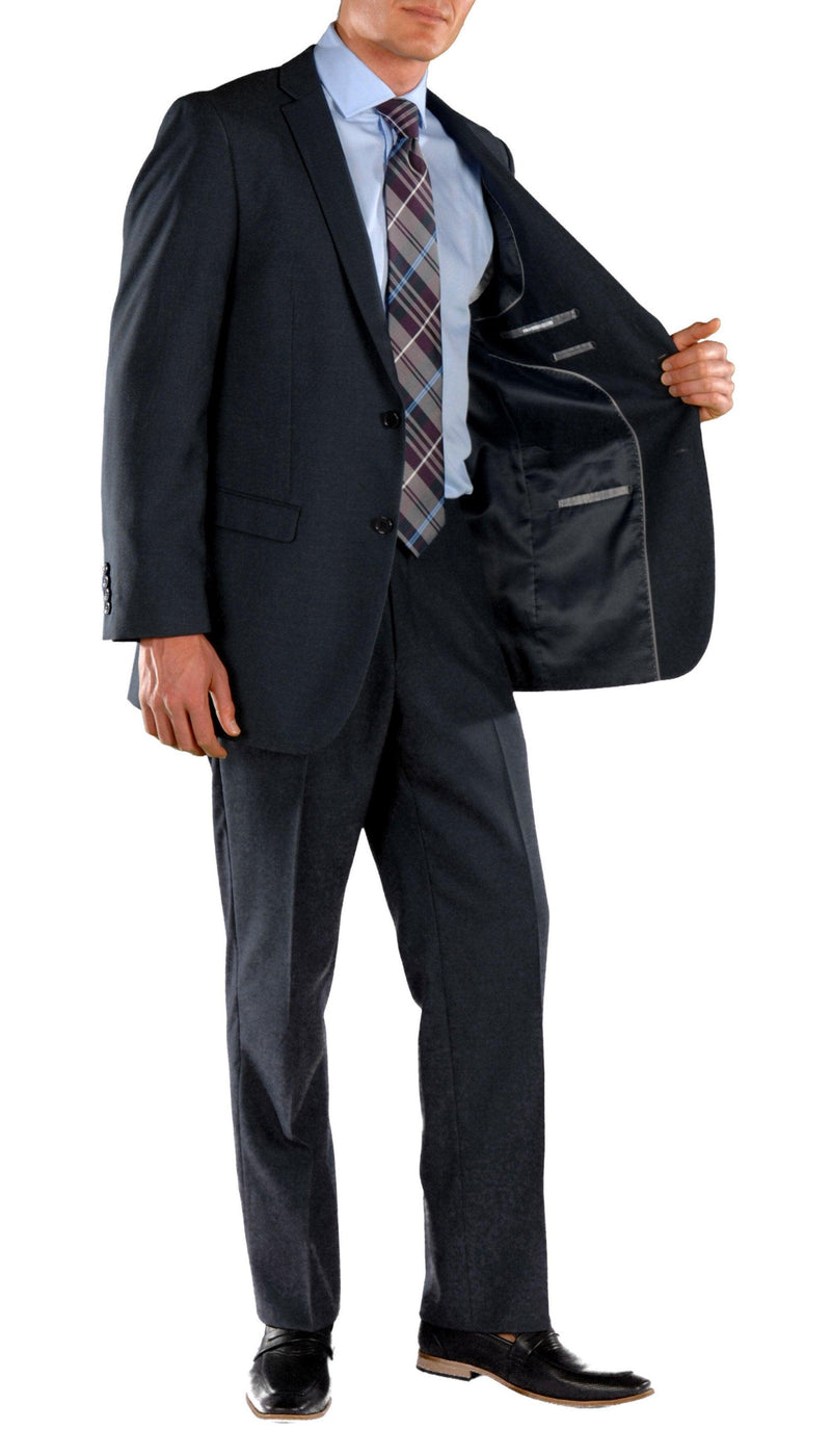 Ford Navy Blue Regular Fit 2 Piece Suit - Ferrecci USA 