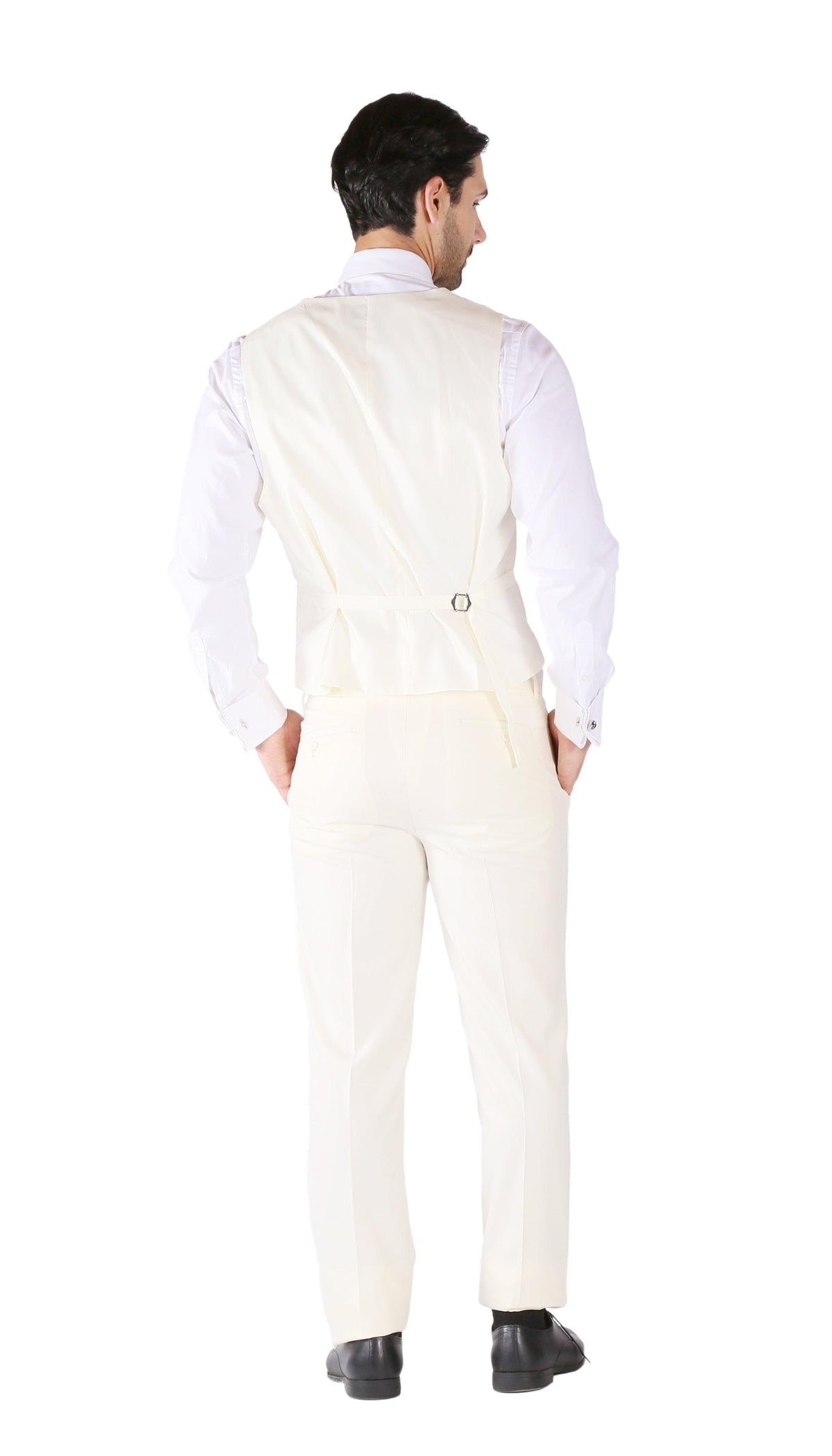 Hart 3pc Slim Fit Winter White Suit - Ferrecci USA 