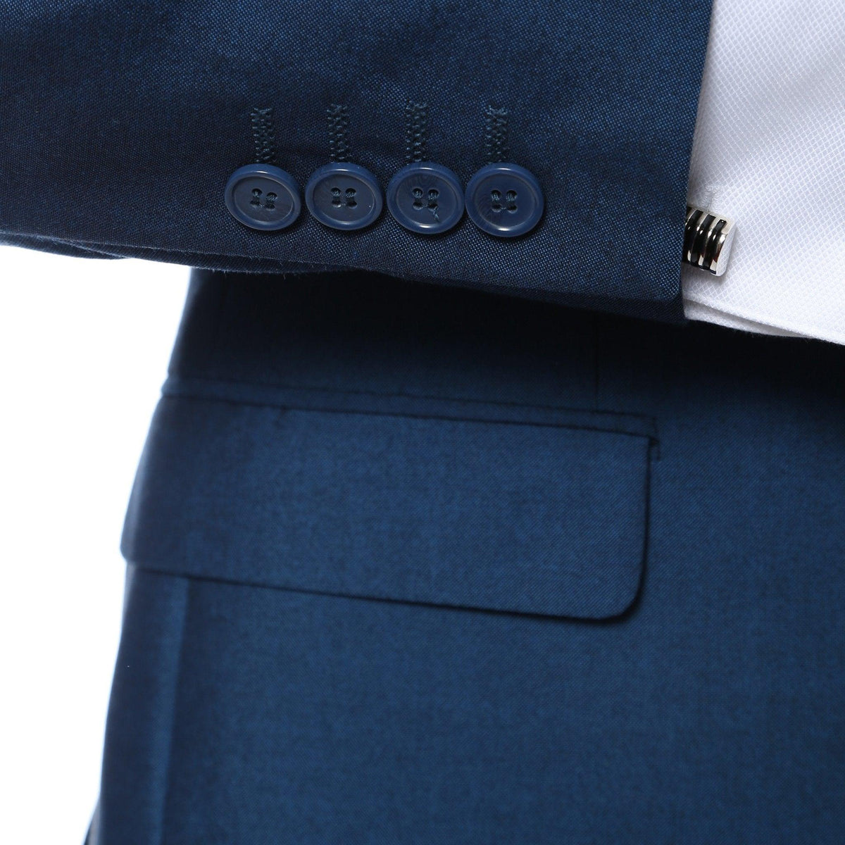 Hudson Indigo Blue Slim Fit 2 Piece Suit - Ferrecci USA 