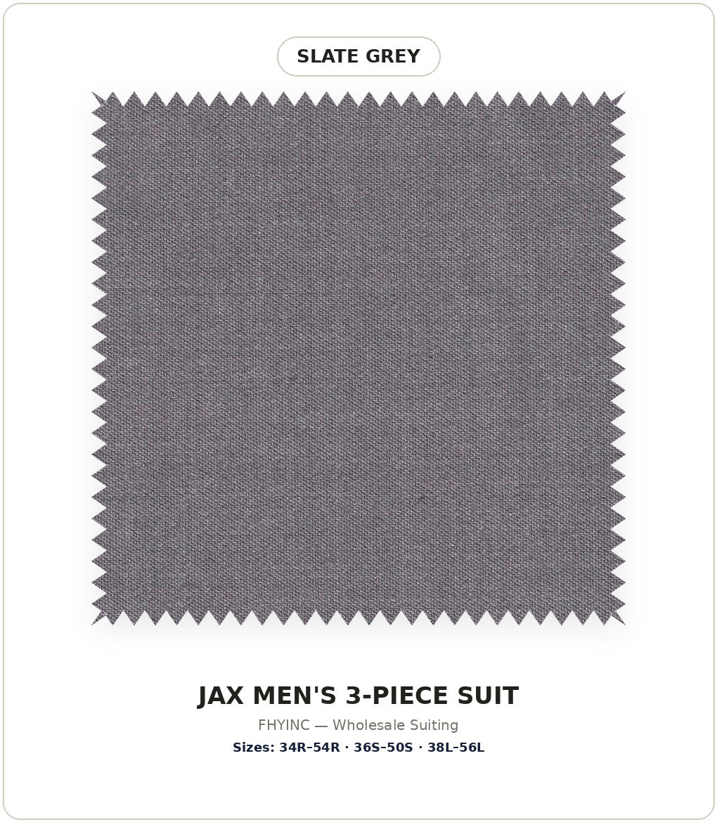JAX MENS SAGE GREEN 2 BUTTON NOTCH LAPEL 3PCS MENS SUIT