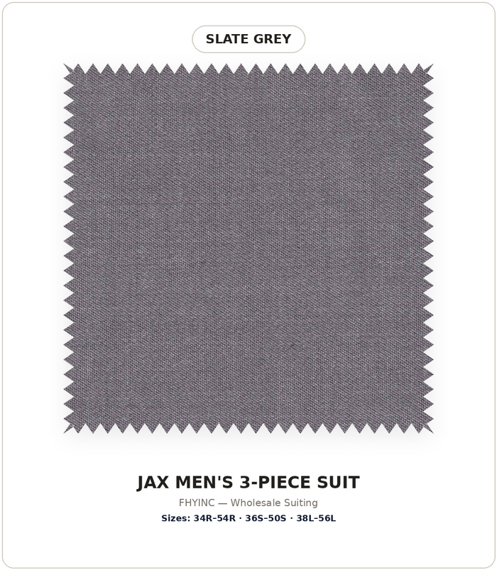JAX MENS SAGE GREEN 2 BUTTON NOTCH LAPEL 3PCS MENS SUIT