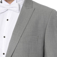 Mens Grey Cutaway Regular Fit 2 Piece Tuxedo Suit - Ferrecci USA 