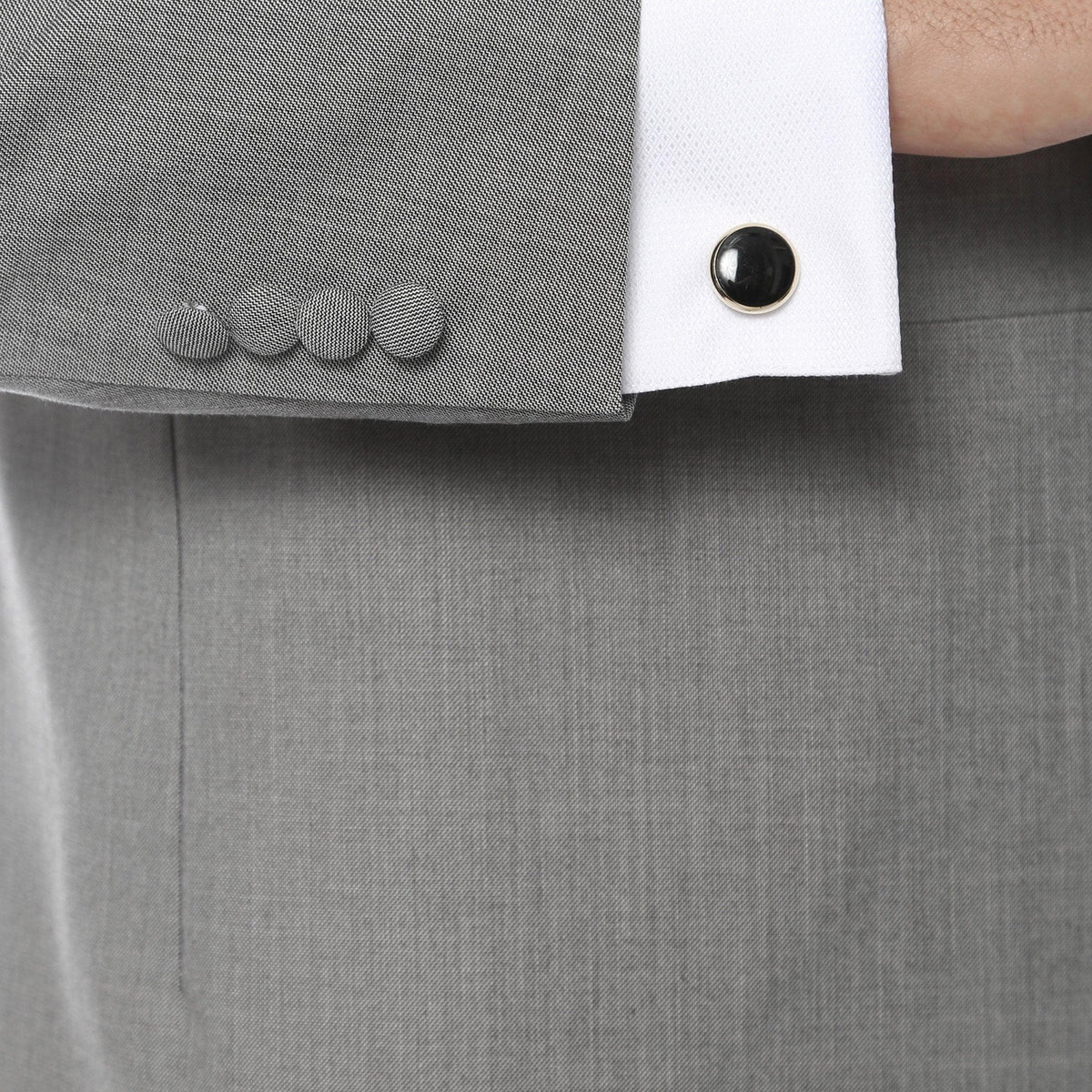 Mens Grey Cutaway Regular Fit 2 Piece Tuxedo Suit - Ferrecci USA 