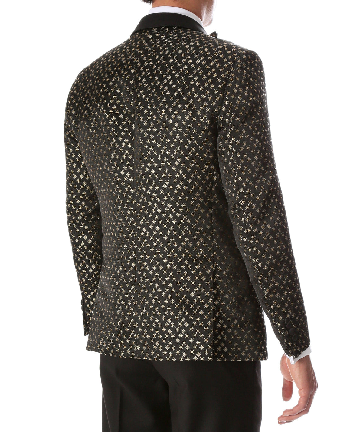 Mens Pronto Gold Star Modern Fit Tuxedo Blazer - Ferrecci USA 