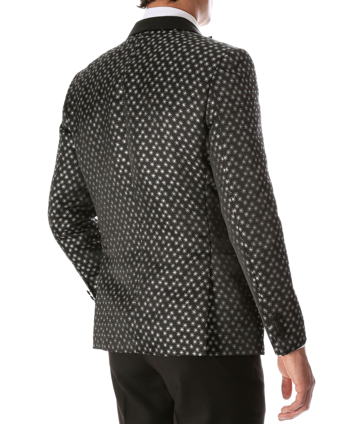 Mens Pronto Silver Star Modern Fit Tuxedo Blazer - Ferrecci USA 